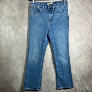 Madewell Cali Demi Bootcut Jeans Womens Size 28 Blue Medium Wash Denim High Rise